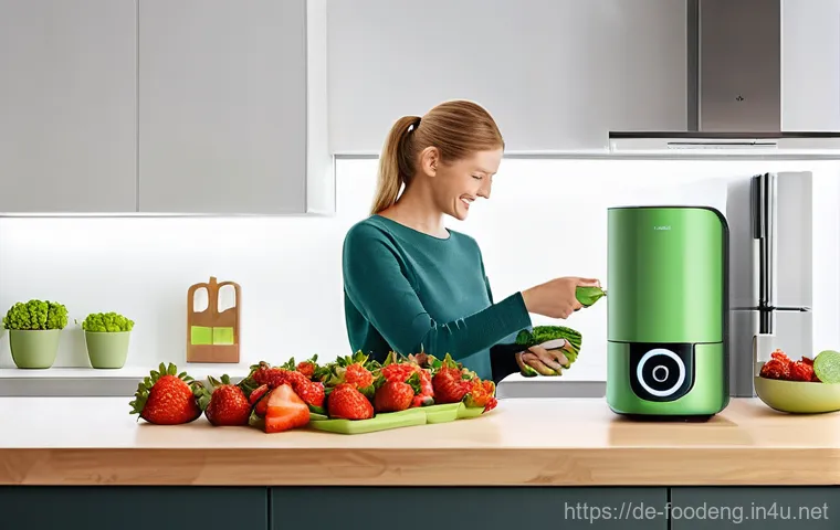 식품에서의 신소재 응용 연구 - **Edible Packaging in a German City Park**
    Generate an image of a vibrant, sunny afternoon in a ...