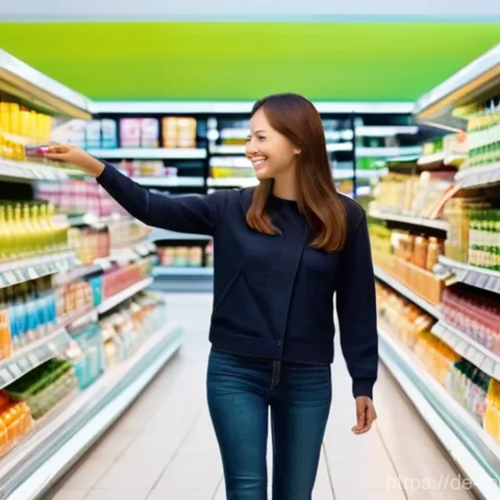 천연색소와 합성색소 비교 - **Prompt 1: The Irresistible Charm of a Colorful Grocery Aisle**
    "A wide, inviting shot of a mod...