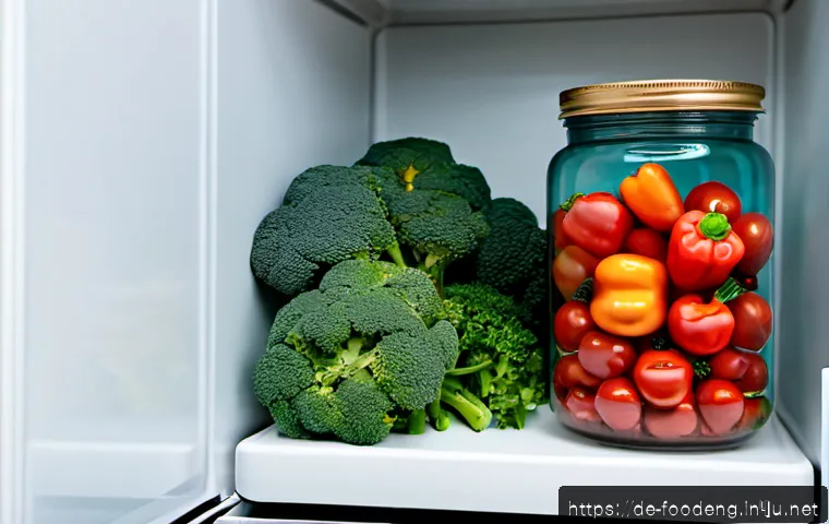Home 17 식품에서의 비타민 안정성 - Photorealistic German home kitchen scene showing vitamin preservation in fresh foods: a clear glass ...